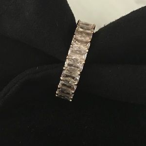 Princess Cut Eternity Diamond Band Ring in Gold